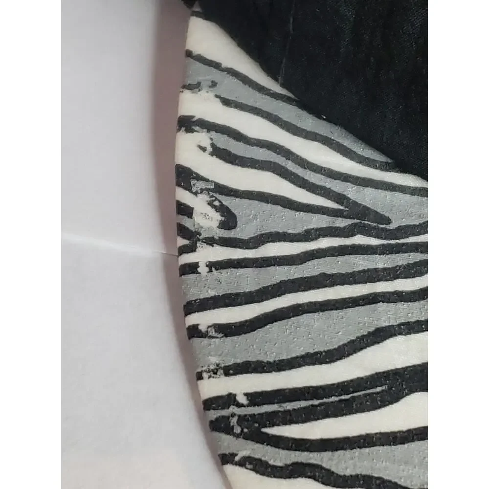 Guard Maximum Security Alcatraz Federal Penitentiary Snap Back Cap Zebra Print
